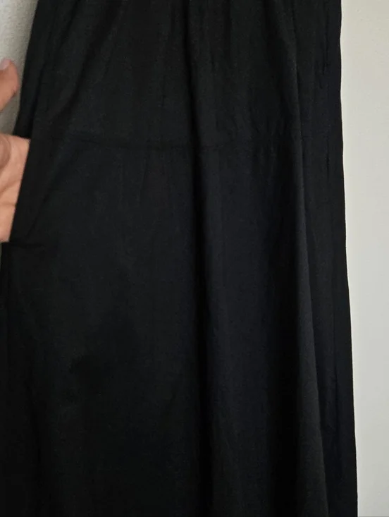 EVERLANE The Riviera Dress Black Pockets Medium - Picture 3 of 12